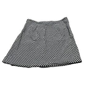 Vintage The Limited Black Gingham Mini Skirt